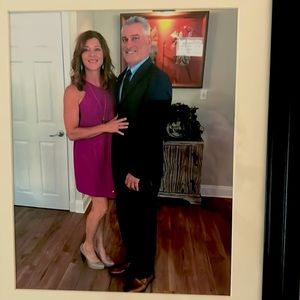 Womens Fuscia colored dress. Asymmetrical with gold zipper.